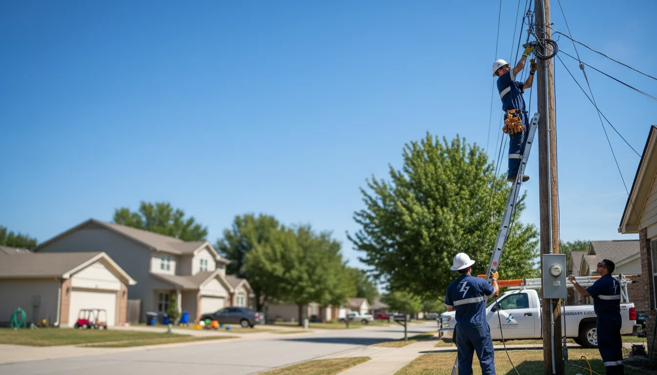 Residential electrician providing installation services in Rio Frio, TX